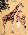 A3334040 Realistische puzzel giraf met kalf 01 Tangara Groothandel voor de Kinderopvang Kinderdagverblijfinrichting